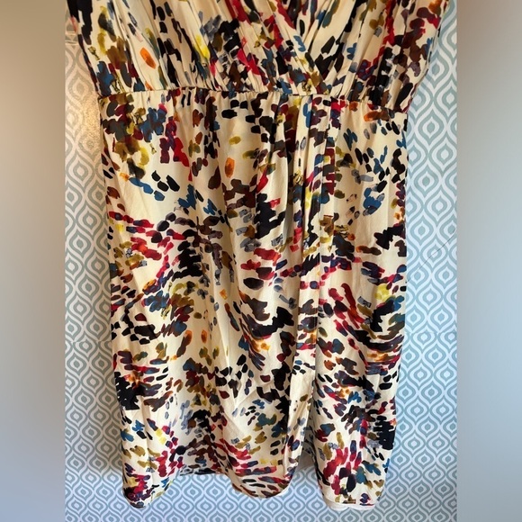 Alice + Olivia Silk Blend Mini Wrap Dress -S - Picture 4 of 8